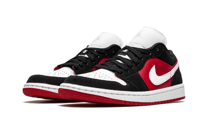 Air Jordan 1 Low Black White Gym Red