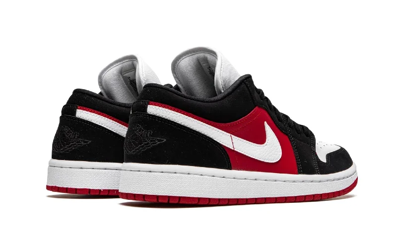 Air Jordan 1 Low Black White Gym Red