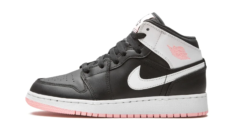 Air Jordan 1 Mid Black Arctic Pink