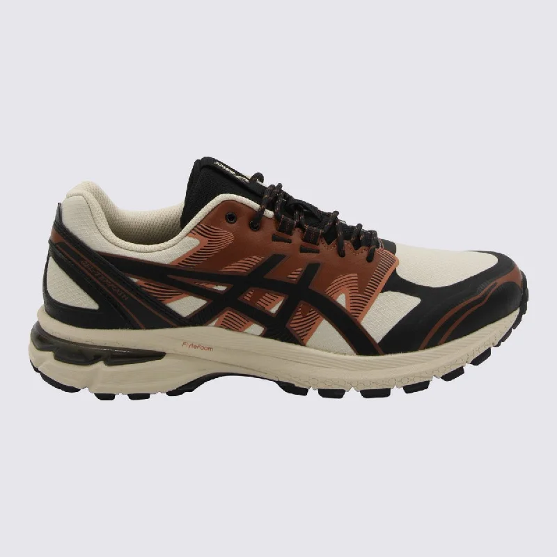 Asics Vanilla And Black Terrain Gel Sneakers