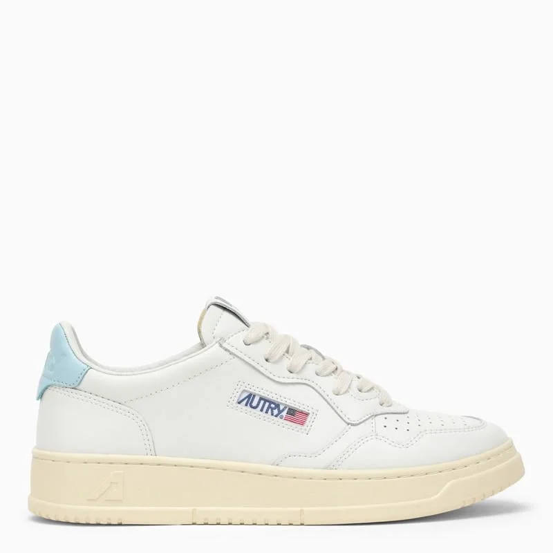 Autry Medalist White/Light Blue Trainer