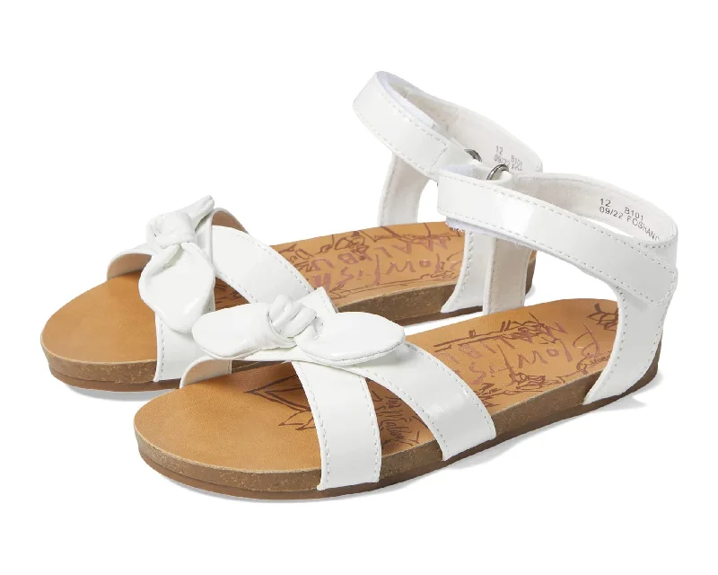 Blowfish Toddler's Gracelynn-T Strap Sandal - White Patent