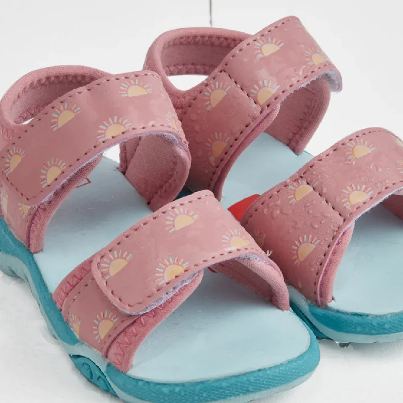 Grass & Air Colour Changing Kids Sandals - Rose