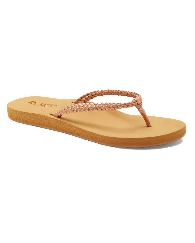 Costas II Flip Flops in Rose Gold