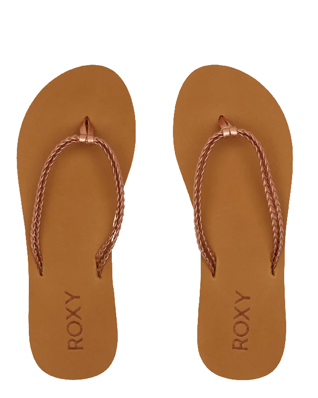 Costas II Flip Flops in Rose Gold