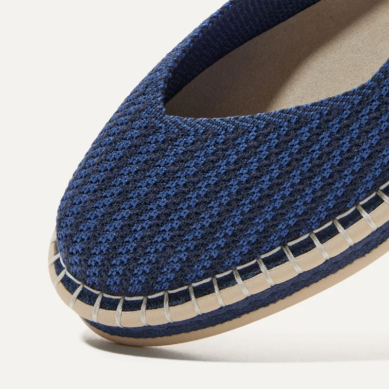 The Espadrille - Navy Stripe