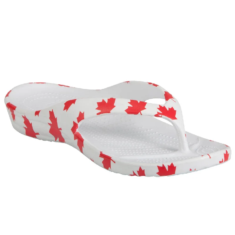 Women's Flip Flops - Canada (White/Red)