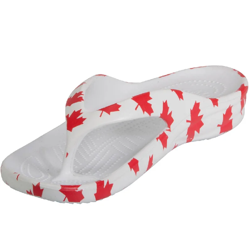 Women's Flip Flops - Canada (White/Red)