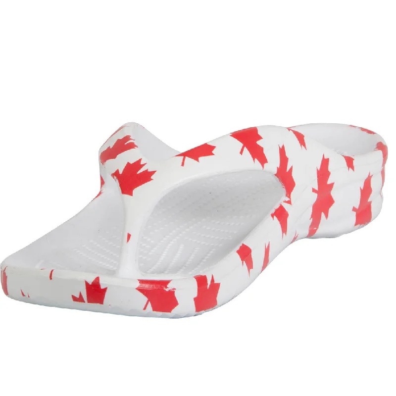 Women's Flip Flops - Canada (White/Red)