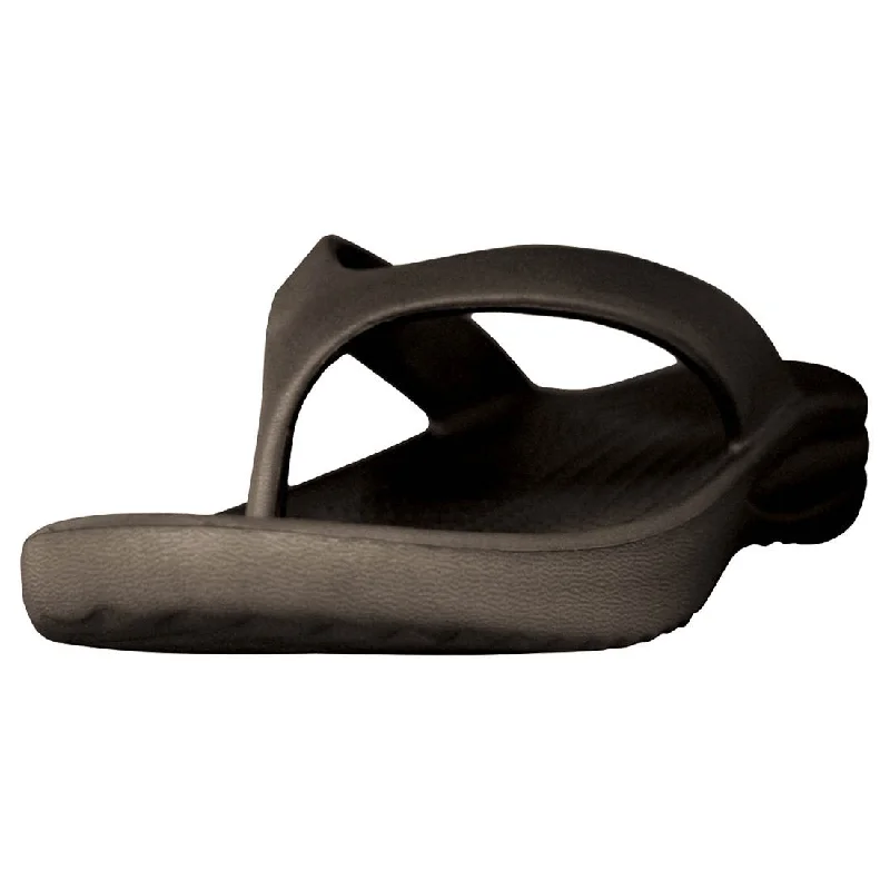 Women's Flip Flops - Dark Brown