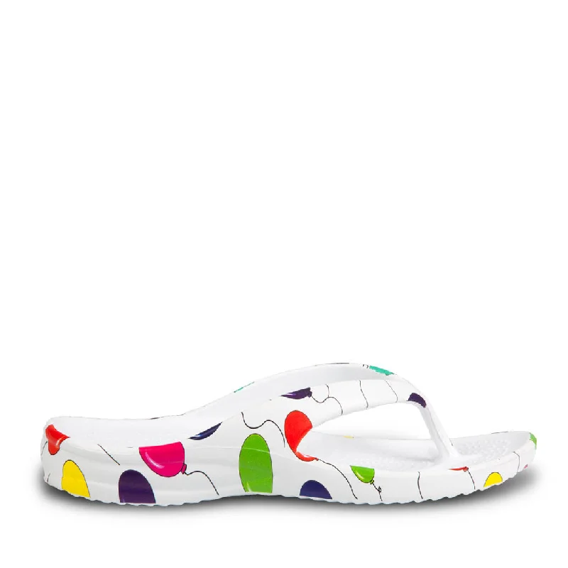 Women's Flip Flops - Balloons