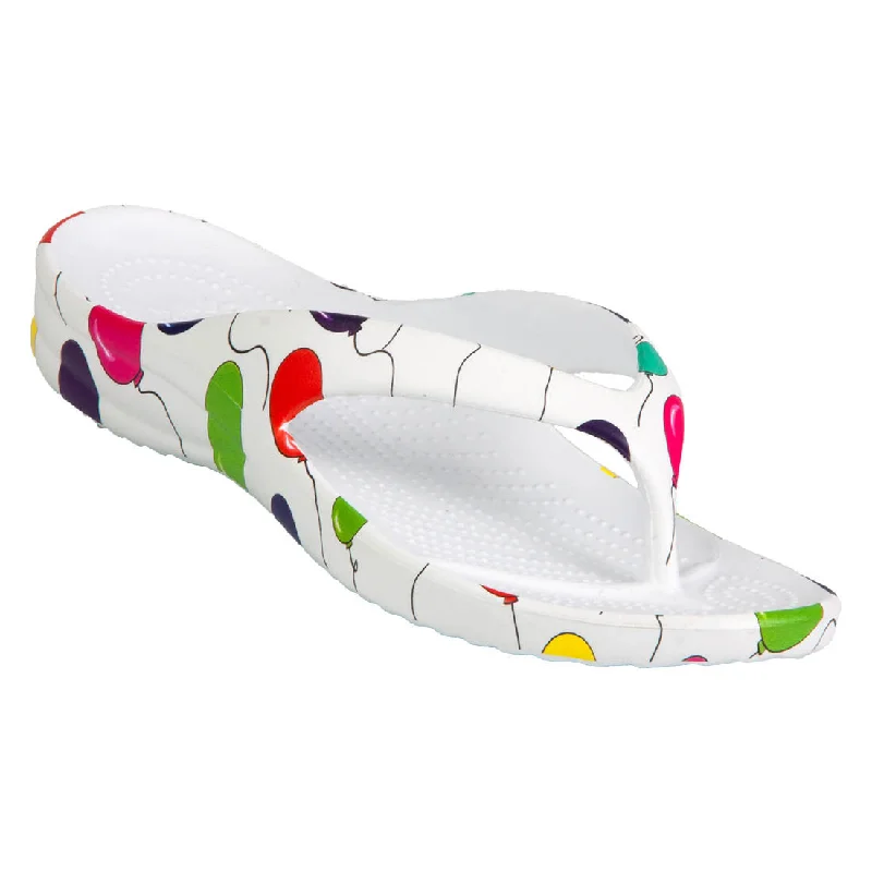 Women's Flip Flops - Balloons