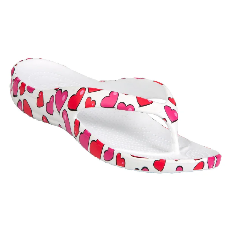 Women's Flip Flops - Hearts