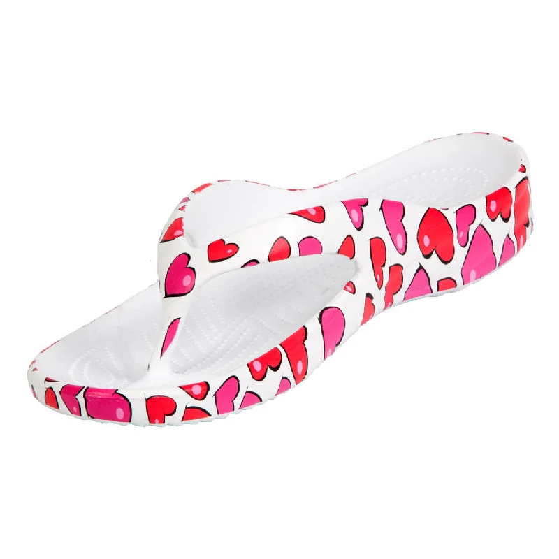 Women's Flip Flops - Hearts