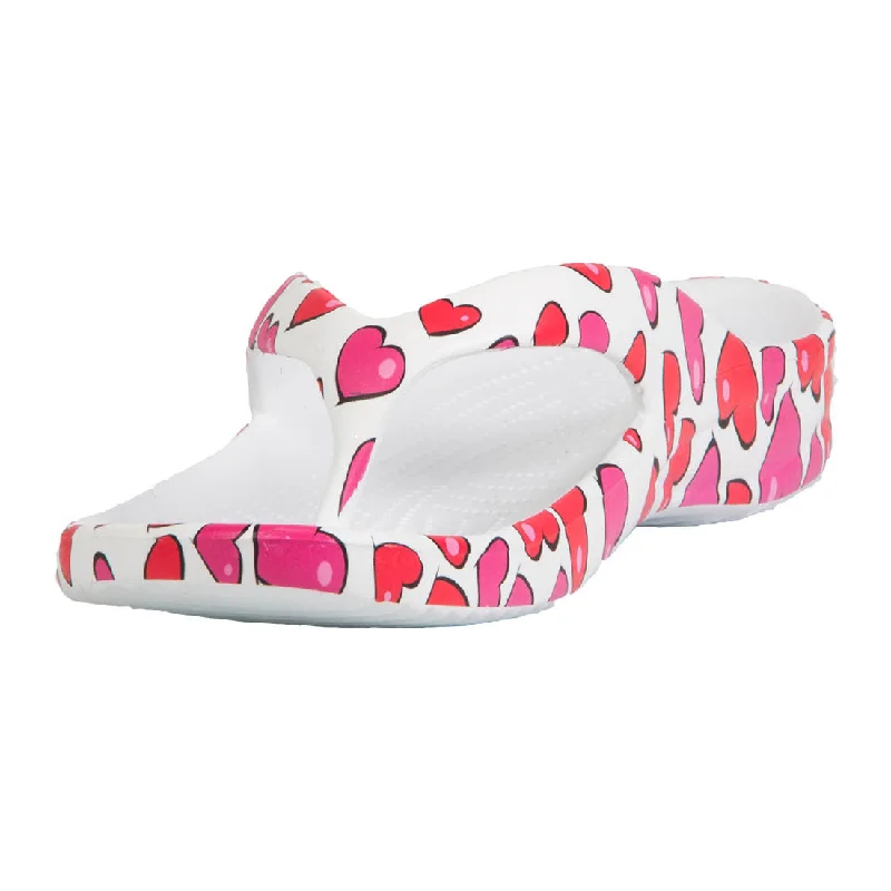 Women's Flip Flops - Hearts