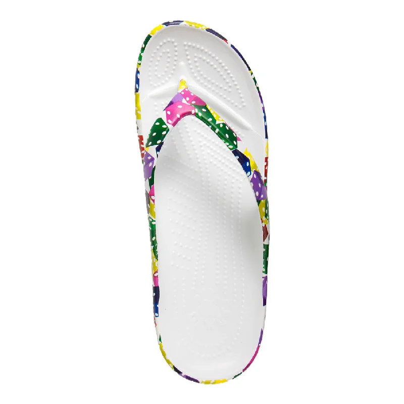 Women's Flip Flops - Dice