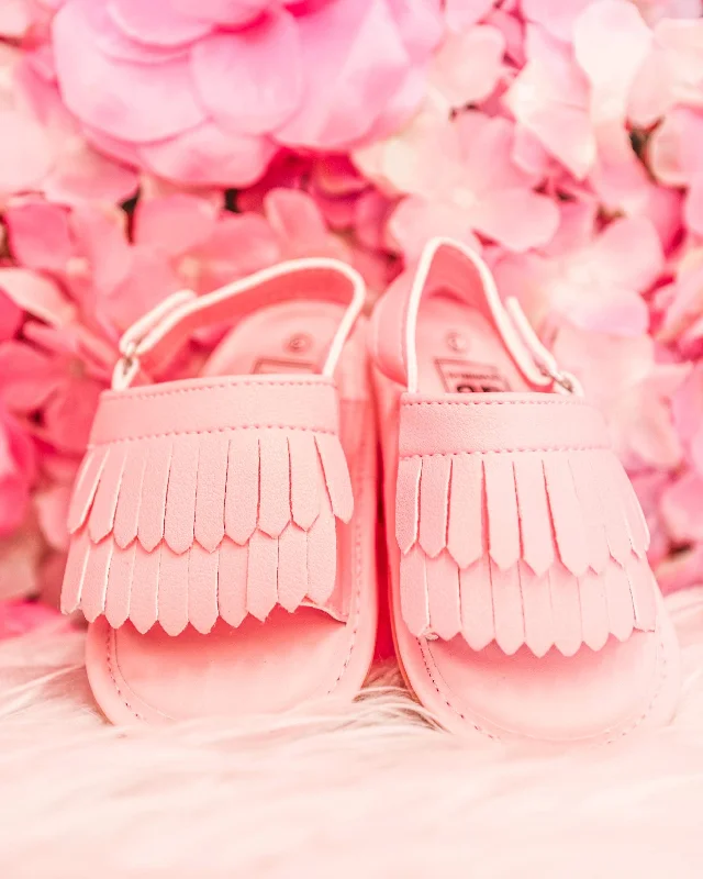 Angel Pink Faux Leather Sandals (KIDS)