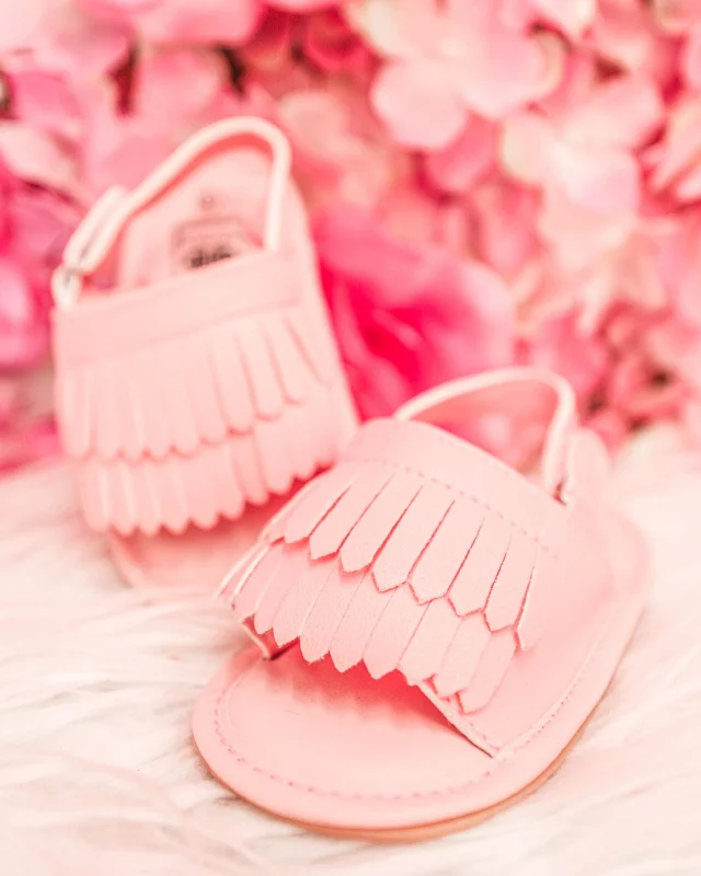 Angel Pink Faux Leather Sandals (KIDS)