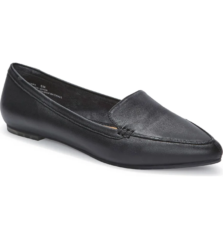 Audra black pointy toe flats