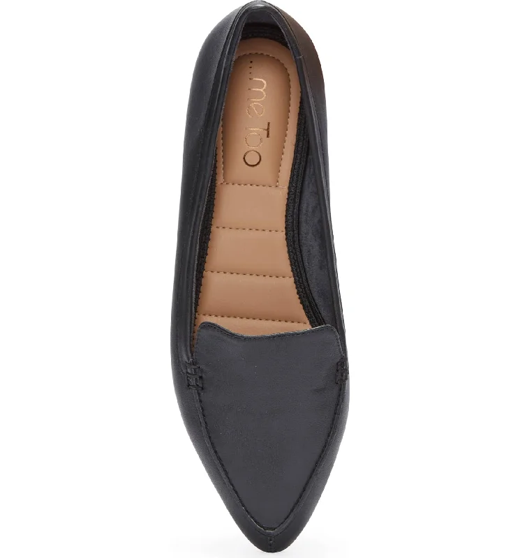 Audra black pointy toe flats