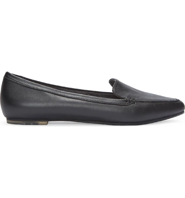 Audra black pointy toe flats