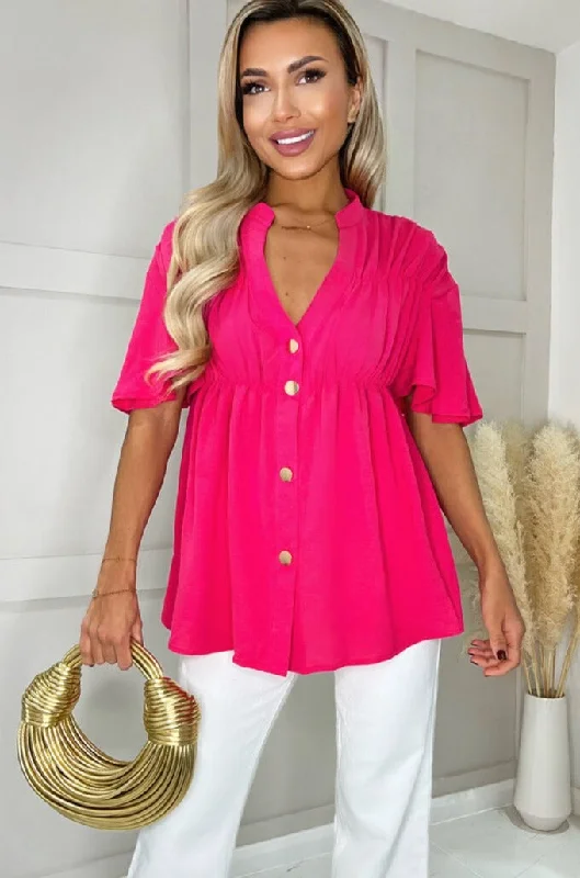 AX Paris Aurora Pink Smock Top