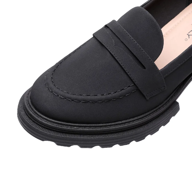 Serene Heeled Moccasins - Black (753.001)