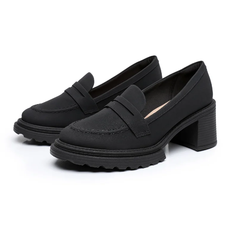 Serene Heeled Moccasins - Black (753.001)