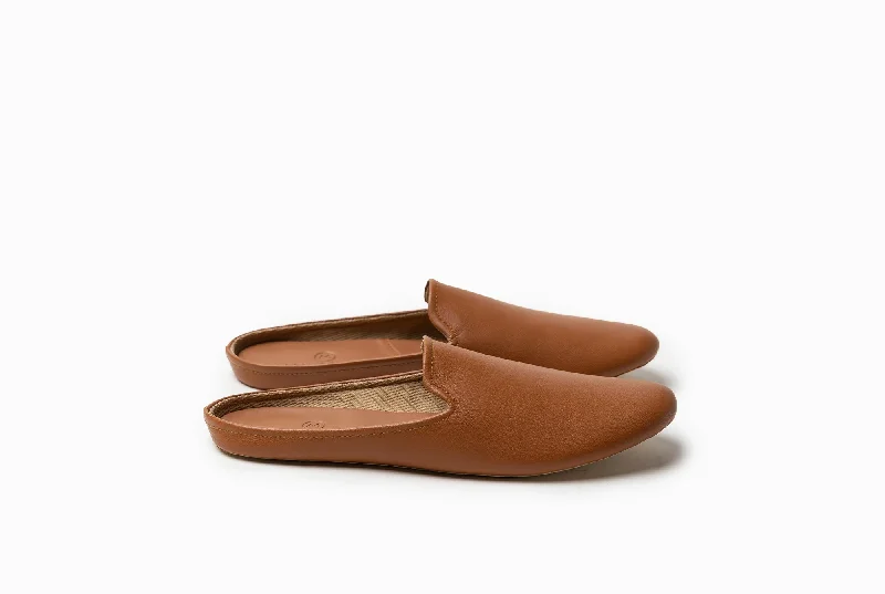 Bonnie Lounge Flat - Cognac Tan