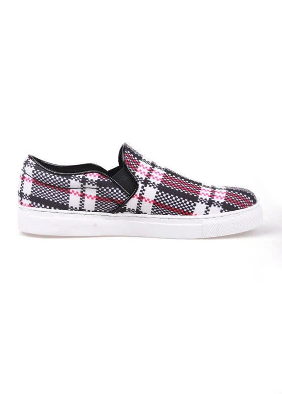 Cecille  tartan slip on flats