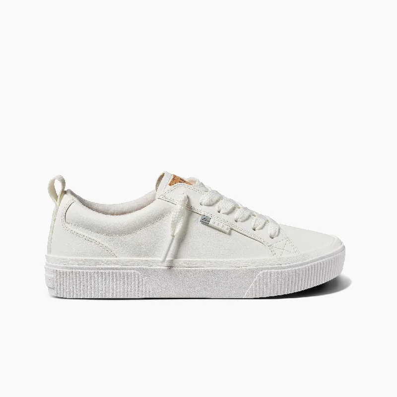 Reef Womens Lay Day Dawn White Leather