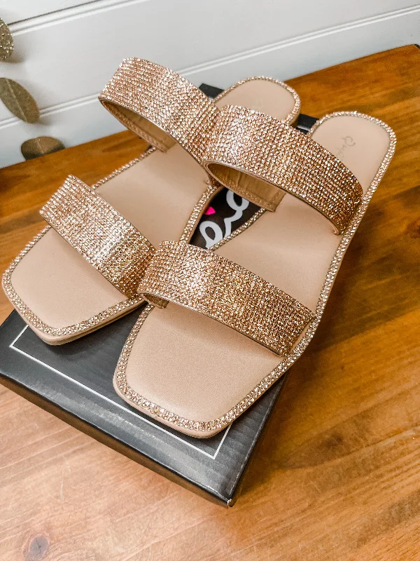 Rhinestone Strappy Sandal