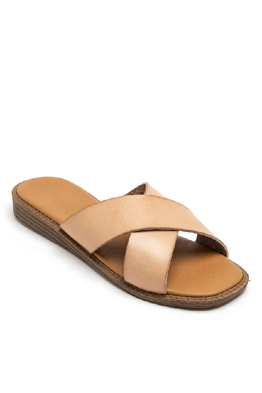 Udelia Stone Faux Leather Sliders