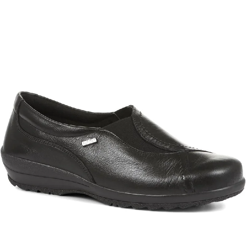 Wide Fit Weatherproof Leather Slip-On - ALPIN28000 / 313 928