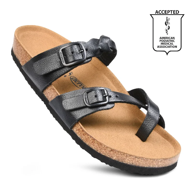 Aerothotic - Irenic Strappy Slide Sandals - PU1108