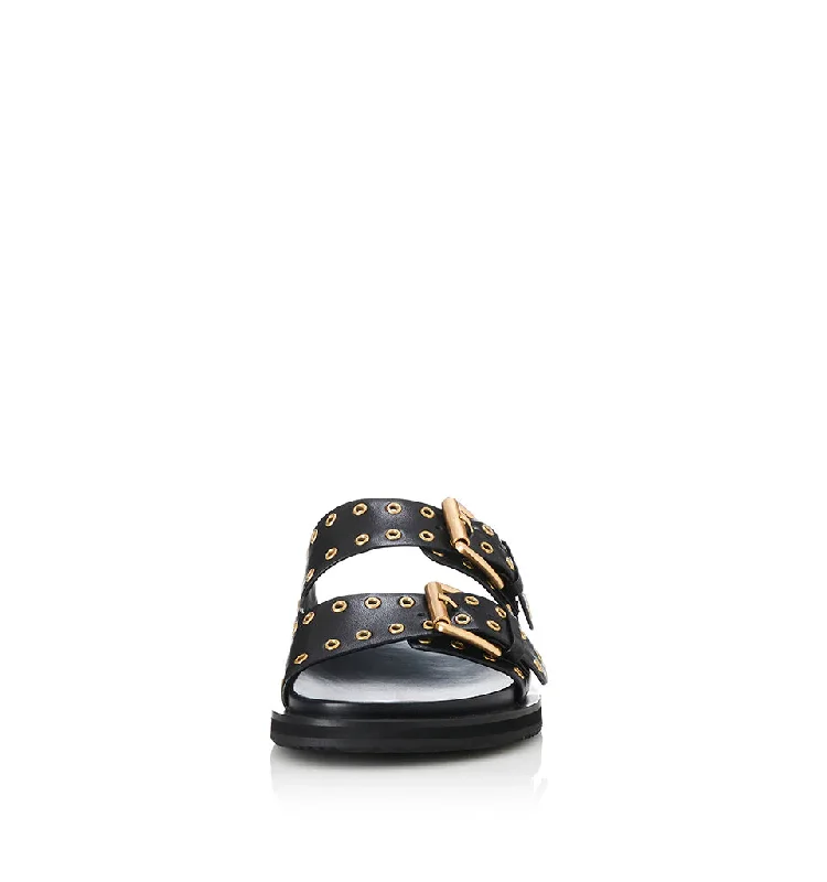 Alias Mae Patsy Black Leather Slide