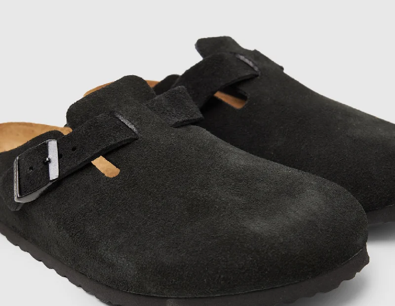 Birkenstock Boston Suede / Black