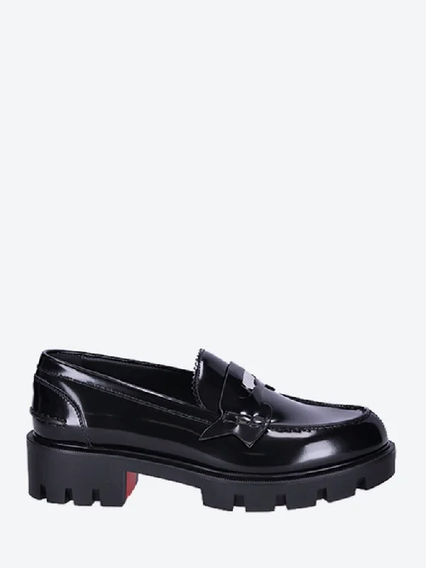 Penny lug leather loafers