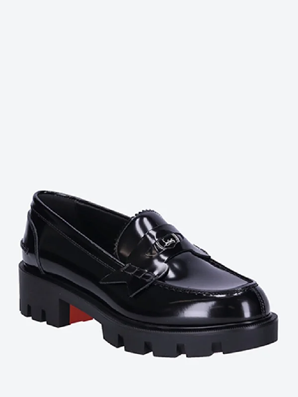 Penny lug leather loafers