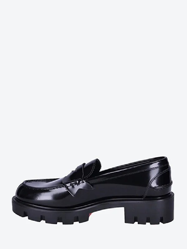 Penny lug leather loafers