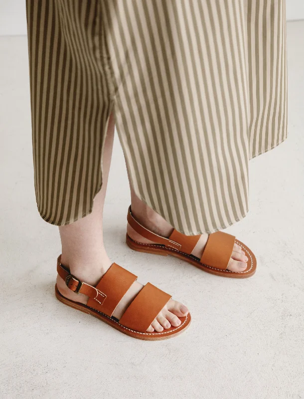 K. Jacques Natural Leather Sandals