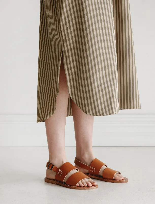 K. Jacques Natural Leather Sandals