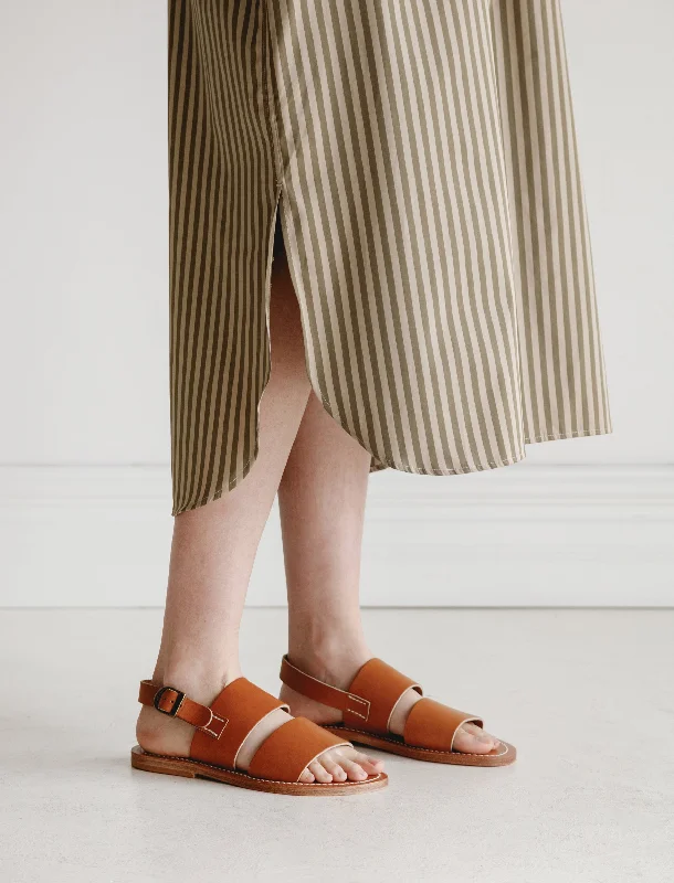 K. Jacques Natural Leather Sandals