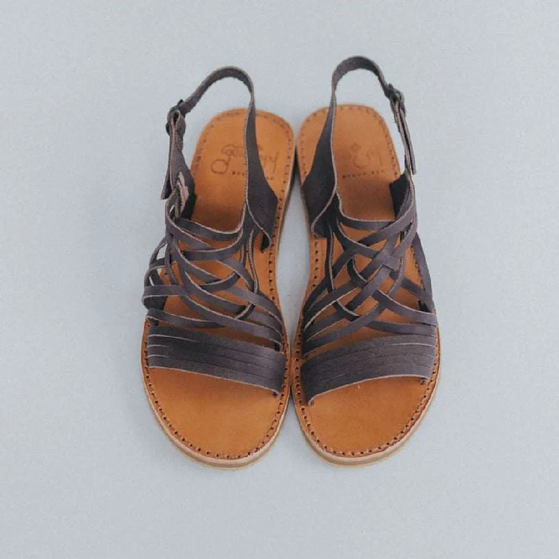 Egipcias Sandals - Cocoa Brown Leather