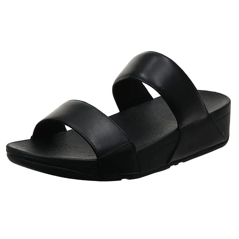 FitFlop LULU Leather Slide - All Black