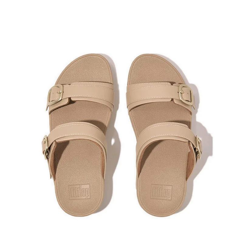 LULU ADJUSTABLE LEATHER SLIDES