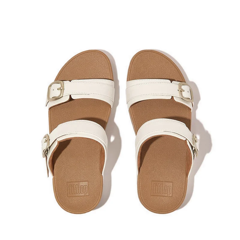 LULU ADJUSTABLE LEATHER SLIDES