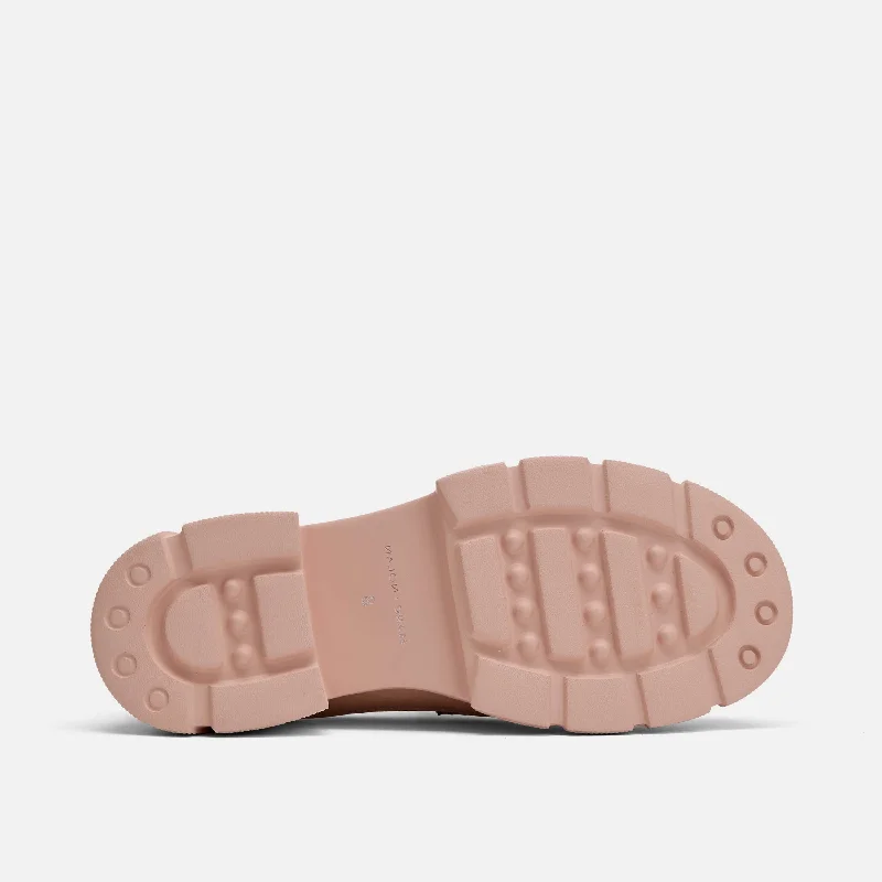 Ms. Calum Blush Leather Penny Loafers