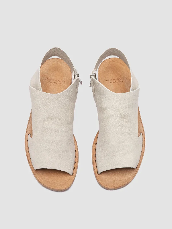 ITACA 033 - White Leather Sandals