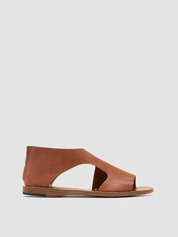 ITACA 047 - Brown Leather Back Strap Sandals